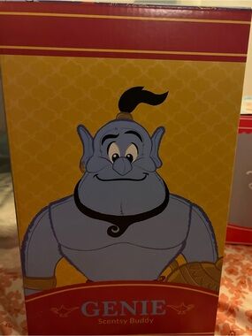 Scentsy Genie Buddy Box with Red and Yellow Artwork